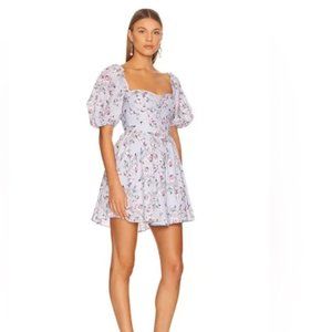 Bardot Kiah Corset Mini Dress in Rose Floral Size XL